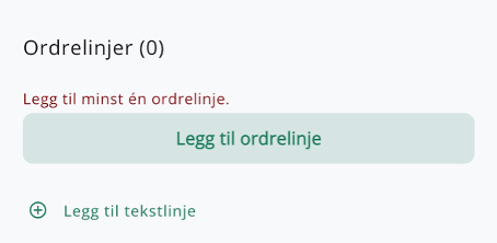 Legg til ordrelinje
