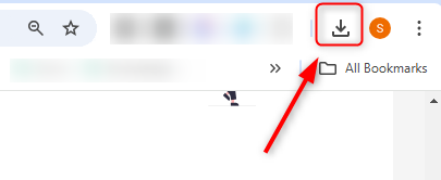 Nedlastede filer i google chrome
