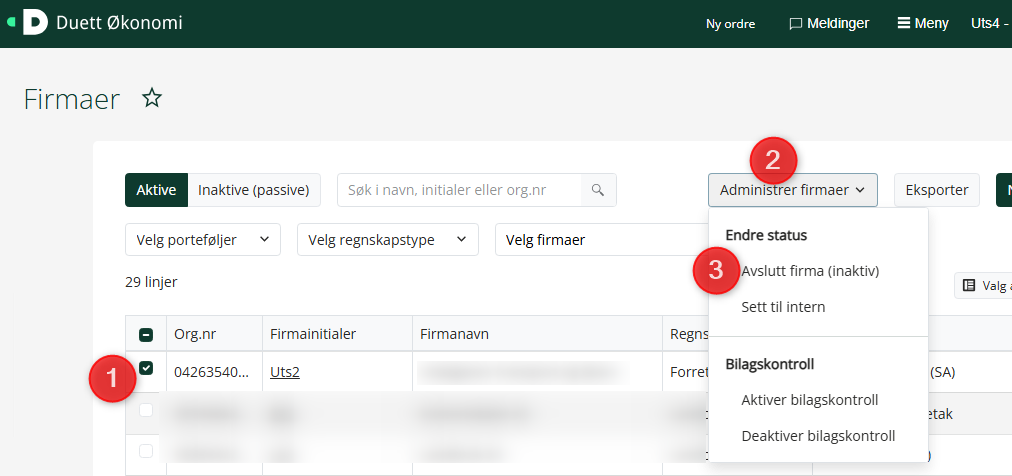 Hvordan sette firma som inaktivt