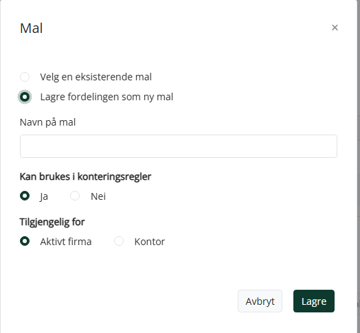 Dialog i fordeling for mal
