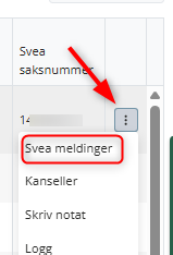 Hvordan se meldinger fra Svea